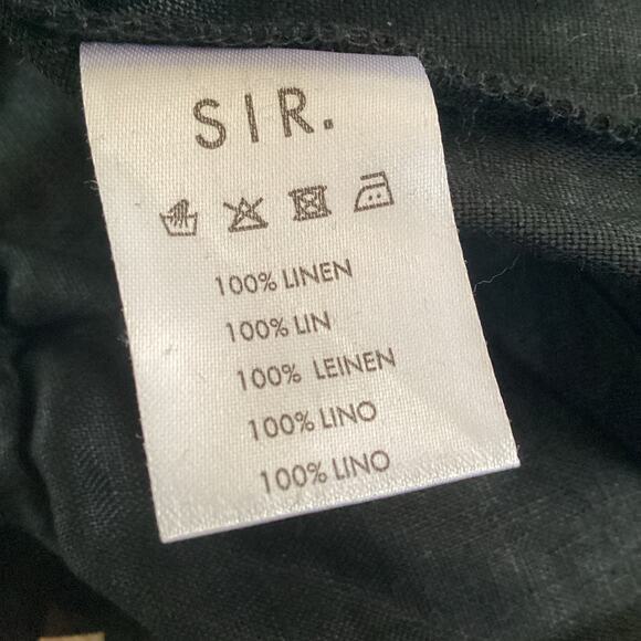 SIR the label Kai Black Halter 100% Linen Halter Romper Playsuit 1 S $240 - Picture 8 of 10